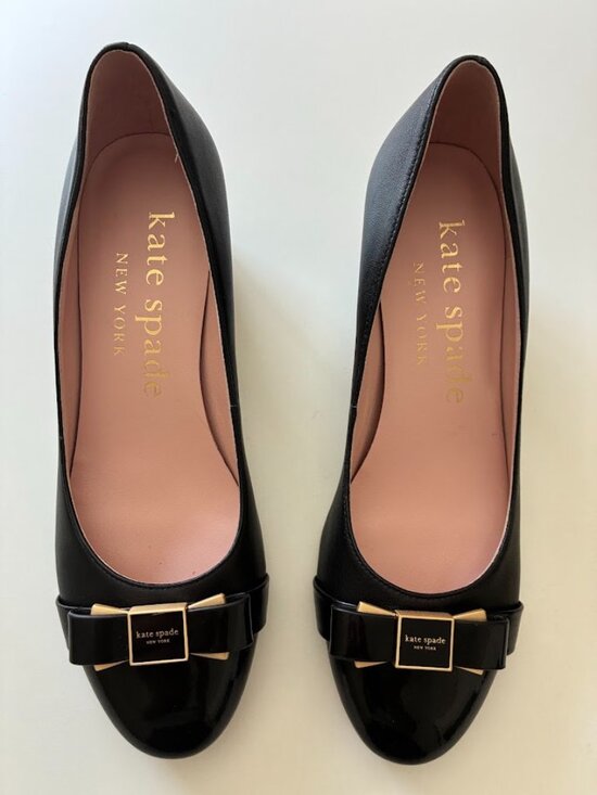 kate spade Shoes - Kate Spade New York Women's Bowdie Slip-On Embellished Pumps Black Size 7.5